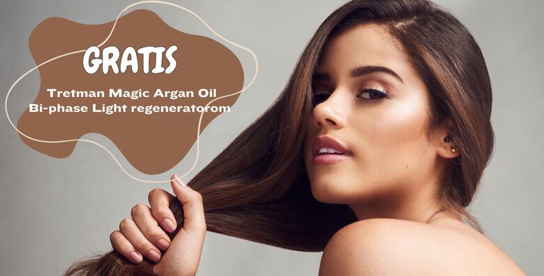 Šišanje, fen frizura za kratku ili dugu kosu + GRATIS tretman Magic Argan regeneratorom koji će podariti volumen i sjaj vašoj kosi u Art Studiju Ivana