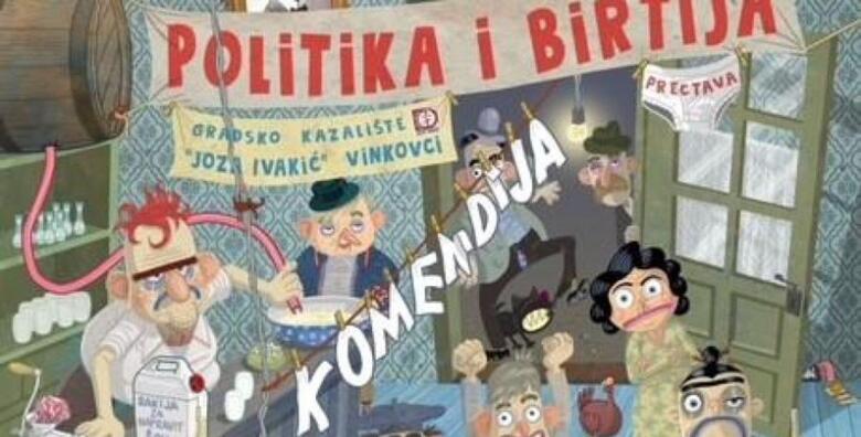Predstava ‘Pouzdani sastanak’ – Što se dogodi kad naivni krčmar ipak pusti politiku u svoju “butigu”? Gostovanje Gradskog kazališta „Joza Ivakić“, Vinkovci