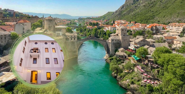 Ponuda dana: MOSTAR - luksuz na samo par koraka od čuvenog Starog mosta! Provedite 2 noći za dvoje + gratis paket za 1 dijete do 11,99 godina u Kraljevskom apartmanu Hotela Villa Hana 3* (Hotel Villa Hana 3*)