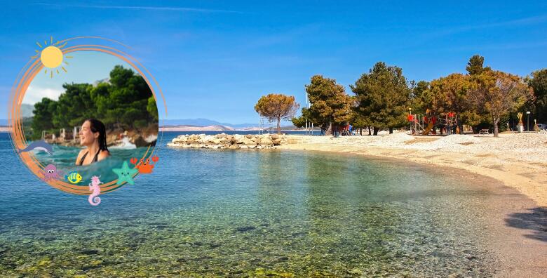 CRIKVENICA , SELCE ili NOVI VINODOLSKI - kupanje, sunčanje i  uživanje na predivnim plažama cijeli dan