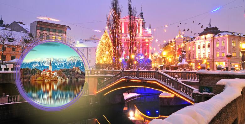 ADVENT LJUBLJANA I BLED - uživajte u pravom božićnom duhu i mirisima slastica te posjetite biser slovenskih Alpi Bled i Bledski dvorac