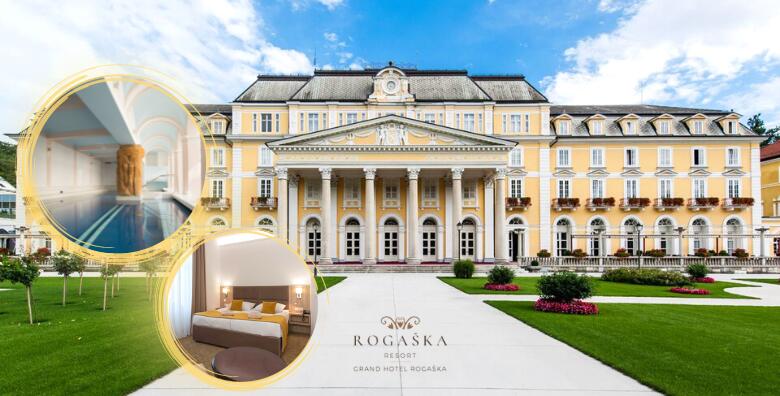 WELLNESS U ROGAŠKOJ SLATINI - 2 noćenja s polupansionom za dvoje + gratis paket za dijete do 6,99 godina uz korištenje bazena i sauna u Grand Hotelu Rogaška 4*