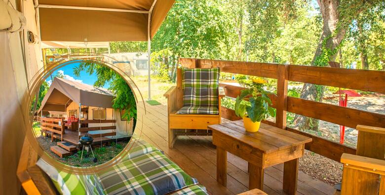 GLAMPING U ISTRI - luksuzno kampiranje u sklopu Aminess Maravea Camping Resorta 4* u Novigradu za 5 osoba! 1 ili više noćenja u potpuno opremljenim šatorima u blizini mora