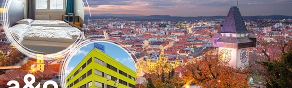 OBITELJSKI ODMOR U GRAZU, A&O Graz Hauptbahnhof Hotel 2* - 1, 2 ili 3 noćenja s doručkom za 2 odraslih i GRATIS smještaj za do 2 djece do 16,99 godina