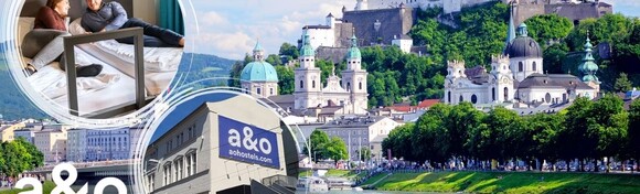 OPUŠTANJE U SALZBURGU - 1, 2 ili 3 noćenja s doručkom za 2 odraslih i GRATIS smještaj za do 2 djece do 16,99 godina u A&O Salzburg Hauptbahnhof Hotelu 2*