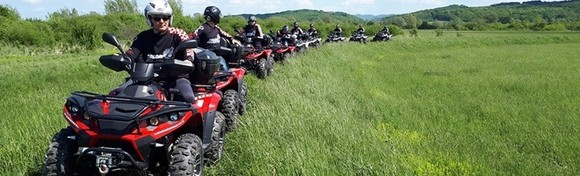 Najbolja zabava za 2 osobe uz QUAD SAFARI adrenalinsku vožnju do Bedekovčanskih jezera s uključenim ručkom i gađanjem mete zračnom puškom