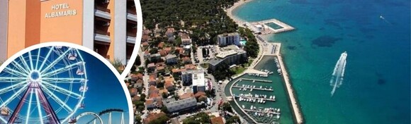 ŠPICA SEZONE u Biogradu na Moru - 5 ili 7 noćenja s polupansionom za 2 ili 3 osobe + GRATIS paket za 1 dijete u hotelu Albamaris 3* blizu jedne od najljepših plaža na Jadranu