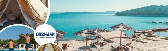 LAST MINUTE! Obonjan Island Resort 4* - 5 noćenja s doručkom ili polupansionom za do 4 osobe u elegantnom šatoru i povratni transfer brodom iz Šibenika