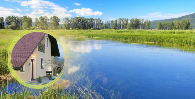 OTOČAC – uživajte u obiteljskom odmoru uz 2 ili 3 noćenja u mirnom mjestu tik do rijeke Gacke za do 5 osoba u apartmanu Dujmović1 4*