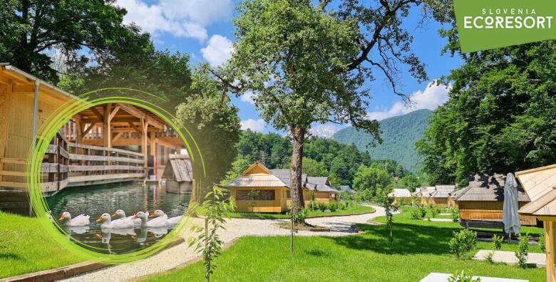 Slovenia Eco Resort - 1 noćenje u glamping kućici za 2 osobe s korištenjem saune i druženjem sa životinjama