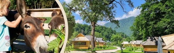 Slovenia Eco Resort - 1 noćenje u glamping kućici za 2 osobe + GRATIS za 1 dijete do 6,99 godina s korištenjem saune i druženjem sa životinjama