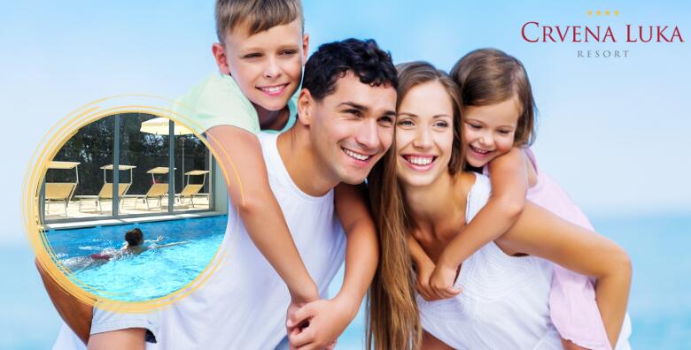 Crvena Luka Resort 4* - uhvatite posljednje zrake sunca uz 2 noćenja s polupansionom, korištenjem bazena i saune za dvoje + gratis paket za 2 djece