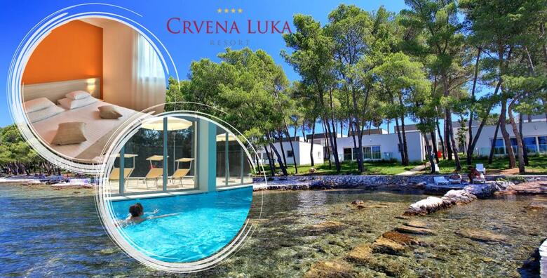 Crvena Luka Resort 4* - 2 ili 3 noćenja s polupansionom za 2 ili 4 odraslih i do 2 djece u sobi ili apartmanu uz korištenje unutarnjeg bazena, saune i fitnessa