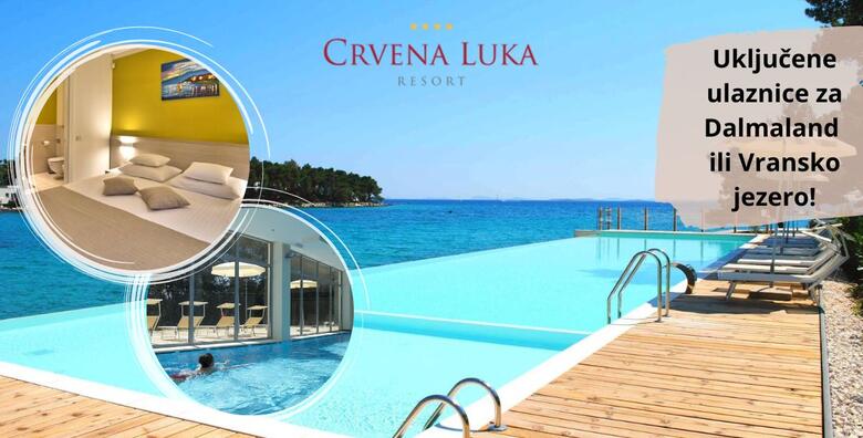 Ponuda dana: Crvena Luka Resort 4* - 3 ili 5 noćenja s polupansionom u apartmanu za do 4 osobe i 2 djece uz korištenje infinity i unutarnjeg bazena, saune i fitnessa te smještaj TIK DO PLAŽE (Crvena Luka Resort 4*)