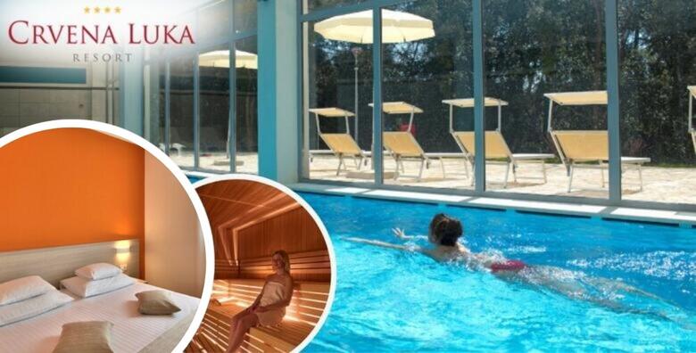 Crvena Luka Resort 4*, Biograd na Moru - 2, 3 ili 5 noćenja s polupansionom za 2 odraslih i 2 djece uz neograničeno korištenje unutarnjeg grijanog bazena, saune i fitnessa