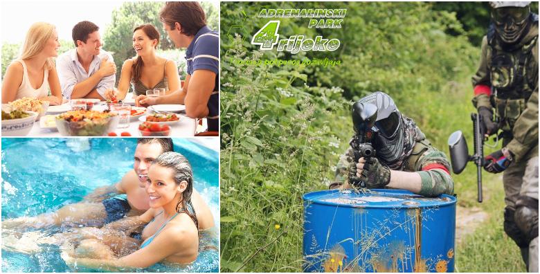 Adrenalinski doživljaj na rijeci Korani - 5h igre, 500 kuglica, ručak, bazen i saune za 439 kn!