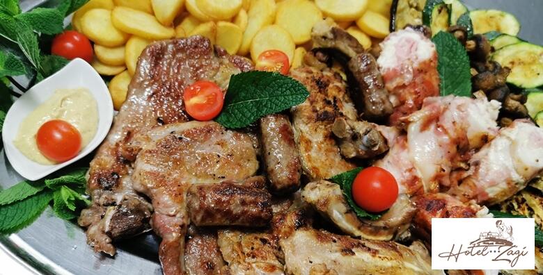 Uživajte u bogatoj mesnoj plati “Oro” za dvoje uz mogućnost preuzimanja u restoranu hotela Zagi za samo 106 kn!