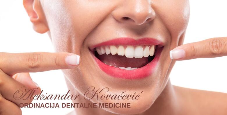 POPUST: 34% - RIJEKA - čišćenje zubnog kamenca, poliranje, pjeskarenje i pregled uz 1 ispun ili bez u ordinaciji Aleksandar Kovačević (Ordinacija dentalne medicine Aleksandar Kovačević dr.med.dent.)
