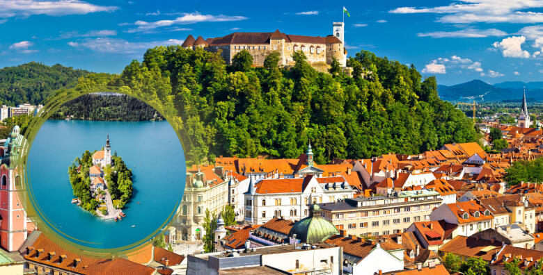 BLED I LJUBLJANA - prošetajte uz jezero, uživajte u bledskim kremšnitama i razgledajte znamenitosti slovenske prijestolnice uz jednodnevni izlet s prijevozom za 1 osobu