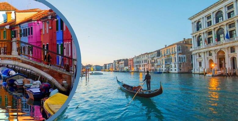 VENECIJA I OTOCI LAGUNE - razgled grada na vodi uz šetnju po šarmantnim ulicama i istraživanje predivnih otoka Murano i Burano uz 1 noćenje s doručkom u hotelu 4*