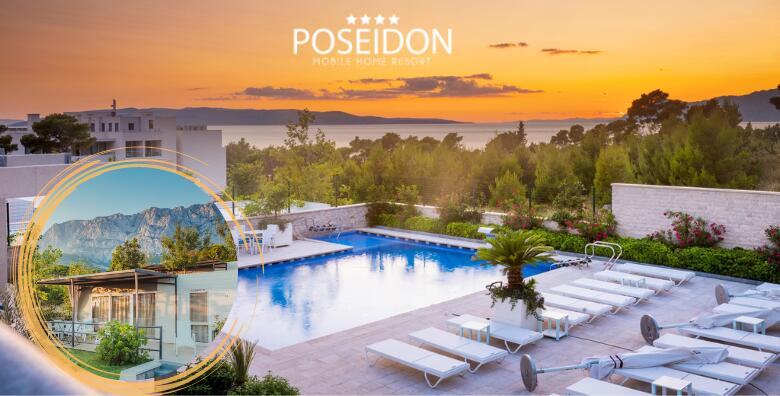 MAKARSKA, Poseidon Mobile Home Resort 4* - odmor u luksuznim mobilnim kućicama uz 1 ili više noćenja s doručkom ili polupansionom za do 6 osoba