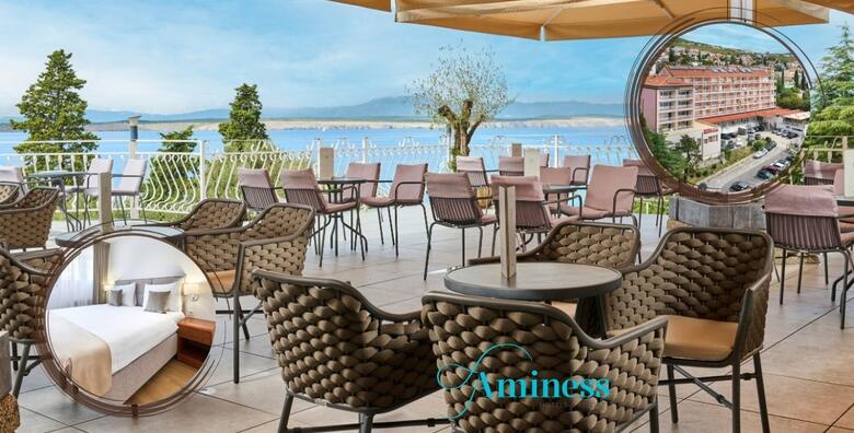 EARLY BOOKING – proljeće u šarmantnom hotelu s prekrasnim pogledom na more uz 2 noćenja s polupansionom za 2 osobe i 1 dijete u Mediteran Hotelu by Aminess 3*