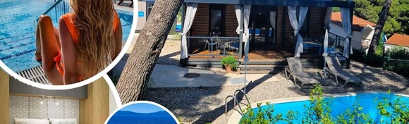 Park Villas by Morenia 4* - savršen ljetni odmor na šljunčanoj plaži uz 2, 5 ili 7 noćenja za do 6 osoba u Deluxe kamping vili s privatnim grijanim bazenom