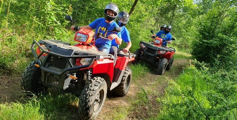 Quad avantura za 2 osobe – vožnja quad motorom u trajanju od sat vremena s uključenom kompletnom opremom za 249 kn!