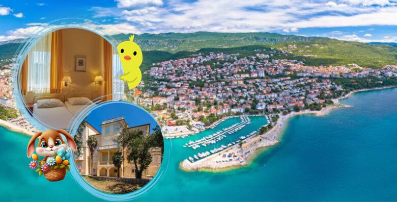 Provedite Uskrs i proljeće u CRIKVENICI uz sunce, svježi zrak i miris soli – 2 ili 3 noćenja s polupansionom za dvoje + gratis paket za 1 dijete do 5,99 god. u Hotelu Villa Ružica 3*