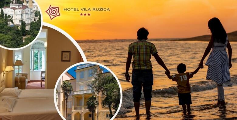 Hotel Villa Ružica 3*, CRIKVENICA – 2 ili 3 noćenja s polupansionom za dvoje + GRATIS paket za 1 dijete do 5,99 god. uz ulaznice za akvarij i najam bicikla