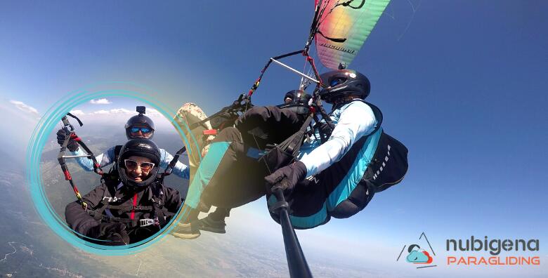 Ponuda dana: Let paragliderom - avantura i doživljaj koji će vas ostaviti bez daha! Doživite svijet gledan iz ptičje perspektive i iskustvo neusporedivo s bilo kojim koje ste do sad imali (Nubigena paragliding)