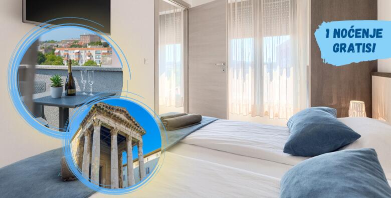 LJETO U PULI – uživajte u samom centru Pule uz 7 noćenja s doručkom + 1 NOĆENJE GRATIS za 3 osobe u Pula City Center Accommodation 4*