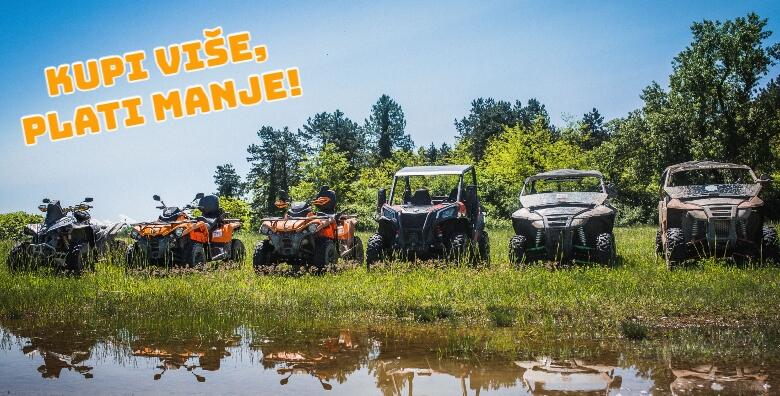 Uživajte s ekipom u quad adrenalinskoj vožnji Zagrebom za 2 ili više osoba od 349 kn!