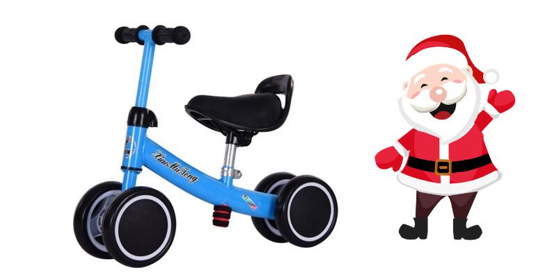Djed Božićnjak je uranio – odaberite dječju guralicu na 4 kotača ili dječji bicikl bez pedala i priuštite svojim mališanima nezaboravan Božić za 199 kn!