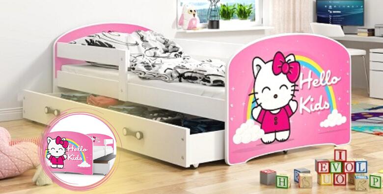 Ponuda dana: Hello Kids dječji krevet sa ladicom + madrac od pjene 160×80 - pobrinite se da vaše dijete uvijek ima ugodan i miran san! (Iq Imperium d.o.o.)