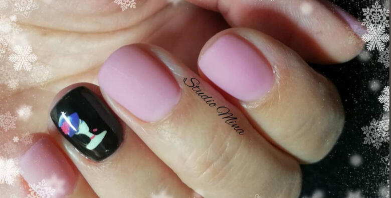 Priuštite si lijepe i njegovane nokte uz trajni lak i manikuru ili geliranje noktiju (prirodni ili tipse) u Studiju ljepote Mina već od 79 kn!