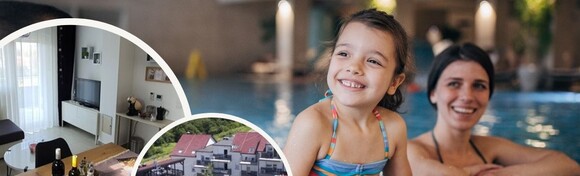 TOPLICE SVETI MARTIN - 1, 2, 3 ili 5 noćenja u Apartmanu 4* nadomak bazena sa kupanjem u Termama Sv. Martin za 2 osobe + GRATIS paket za 1 dijete do 5,99 godina