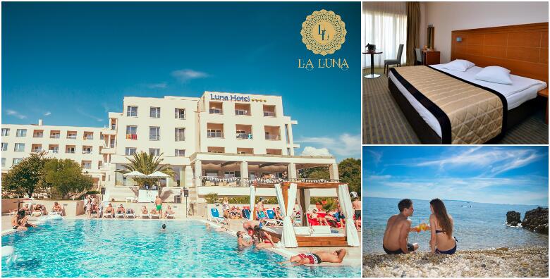 PAG, Hotel La Luna 4* - vrhunski odmor uz 2 noćenja s polupansionom za dvoje + gratis opcije za djecu uz neograničene unutarnje i vanjske bazene i saune od 1.235 kn!