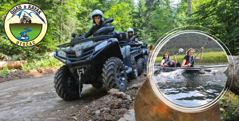 Vožnja PROZIRNIM KAJAKOM i QUAD AVANTURA za DVOJE – doživite adrenalinsku vožnju quadom ili buggy vozilom, otkrijte netaknutu prirodu Gacke doline i plovite ispod 5 mostova