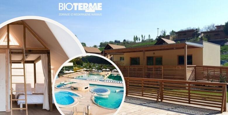 SLOVENIJA, PRAZNIK RADA - 2 noćenja s polupansionom za dvoje + gratis paket za 1 dijete u glamping naselju Bioterme 4* uz saunu i fitness te bogati animacijski program
