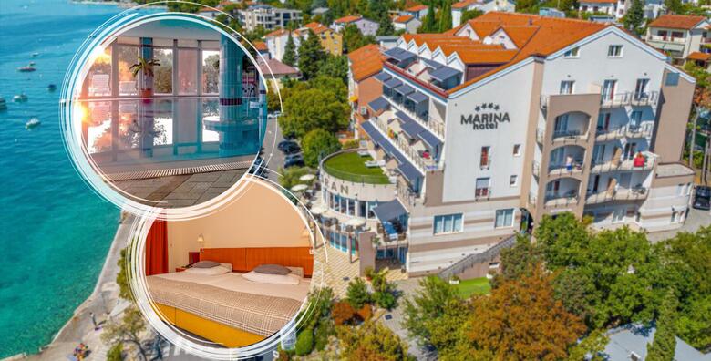 Pozdrav proljeću tik uz more - 2 noćenja s polupansionom za 2 osobe + gratis paket za 1 dijete do 6,99 godina u Hotelu Marina 4* u Selcu uz korištenje unutarnjeg bazena i fitnessa