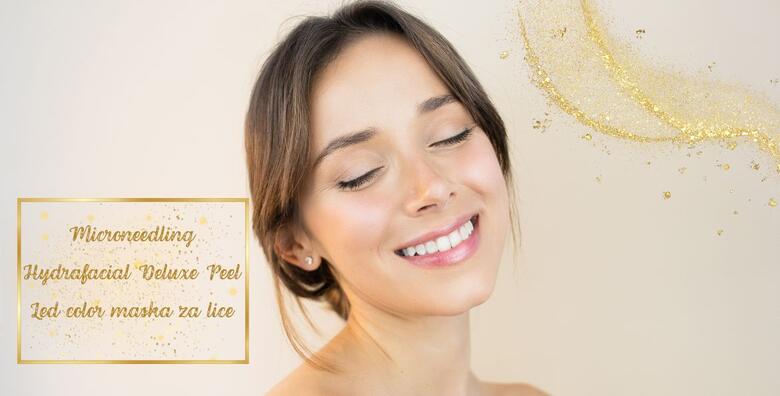 Pomladite lice Dermapen tretmanom, Hydrofacial Deluxe Peelom i LED color maskom za lice u salonu za njegu tijela OzonM