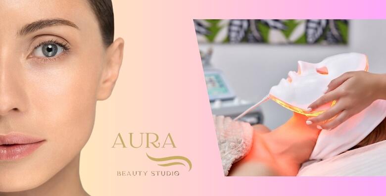 LED MASKA - potaknite proizvodnju kolagena i elastina, te smanjite bore ili hiperpigmentaciju u trajanju 30 minuta u novootvorenom Aura Beauty Studiju