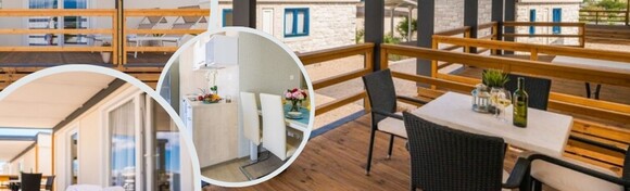 OBITELJSKI ODMOR NA OTOKU KRKU - savršen odmor za sve ljubitelje kampiranja uz 2 ili 3 noćenja za do 5 osoba u luksuznoj mobilnoj kućici u Kampu Tiha Šilo 4*
