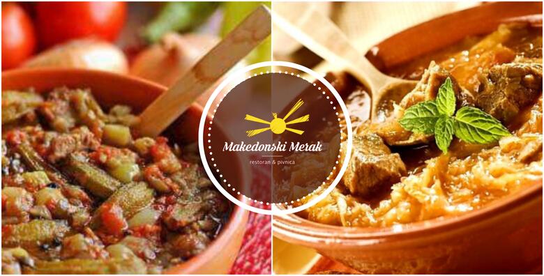 Makedonski specijaliteti za 4 osobe – teleći čomlek, turli tava, svinjska mućkalica, gravče na tavče, pekarski krumpir i lepinje uz tamburaše četvrtkom!