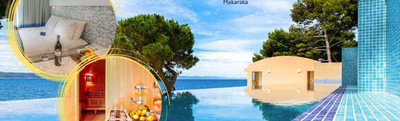 TUI BLUE Makarska 4* ADULTS ONLY - luksuzno opuštanje uz 2 noćenja s doručkom ili polupansionom za dvoje s panoramskim bazenom, saunom i teretanom