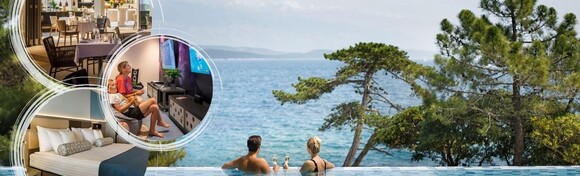 ŠPICA SEZONE u Valamar Carolina Hotelu 4* - 7 noćenja s polupansionom za 2 osobe i 1 dijete do 11,99 g + GRATIS za 1 dijete do 1,99 g uz korištenje vanjskih bazena i fitnessa