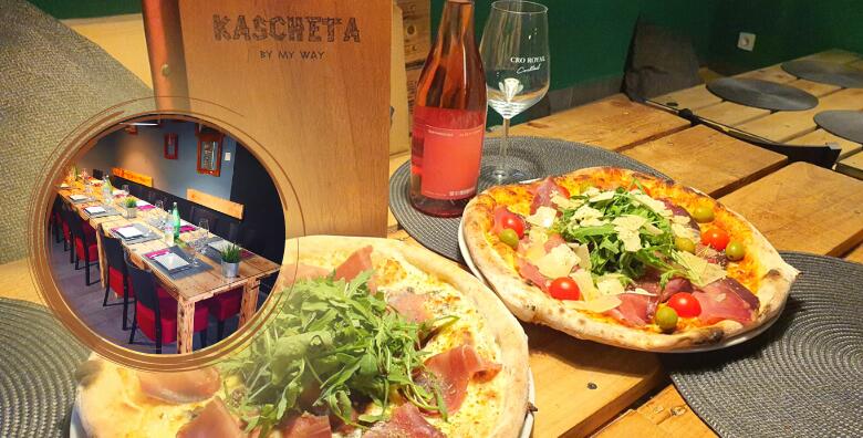 Kao da ste u Italiji! Povedite dragu osobu na pizzu i uživajte u okusima tartufa i pršuta uz 2 pizze promjera 32 cm u Restoranu Kascheta