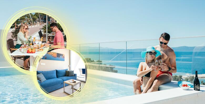 Ponuda dana: Makarska, Romana Beach Apartments 4* - ljetni užitak uz 2 noćenja s polupansionom za 2 ili 3 odraslih i do 2 djece + bazeni i fitness centar (Romana Beach Apartments 4*)