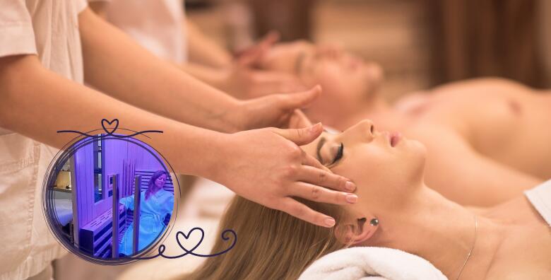 Opustite se uz Valentinovski GETAWAY paket za DVOJE uz antistres masažu i infracrvenu saunu sa kromoterapijom u SENSEI wellness studiju